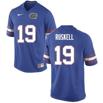 Men's Florida Gators #19 Jack Ruskell NCAA Nike Blue Authentic Stitched College Football Jersey PPW7462VZ